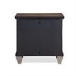 Pemberly Row 2-Drawer Solid Wood Nightstand in Vintage Cream