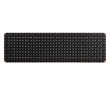 Pemberly Row Weave Wall-Mount Vegan Leather King Headboard in Walnut Black