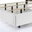 Pemberly Row Contemporary Wood Queen Panel Bed in White Finish