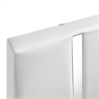 Pemberly Row Contemporary Wood Queen Panel Bed in White Finish