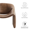 Pemberly Row Modern / Contemporary Fabric Accent Chair in Brown