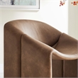 Pemberly Row Modern / Contemporary Fabric Accent Chair in Brown