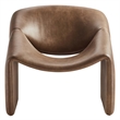Pemberly Row Modern / Contemporary Fabric Accent Chair in Brown