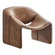 Pemberly Row Modern / Contemporary Fabric Accent Chair in Brown