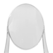 Pemberly Row Contemporary Acrylic Dining Chair in Clear Set of 2
