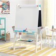 Pemberly Row Create and Play 9 Piece Multicolored Wooden Art Easel