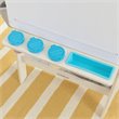 Pemberly Row Create and Play 9 Piece Multicolored Wooden Art Easel