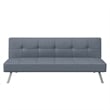 Pemberly Row Convertible Sofa in Light Gray Fabric Upholstery