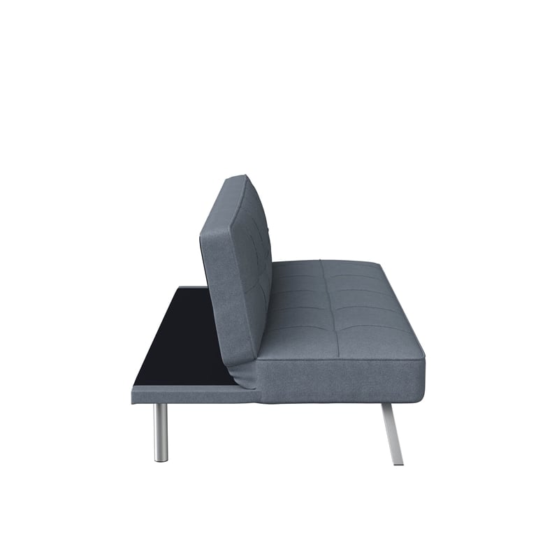 Pemberly Row Convertible Sofa in Light Gray Fabric Upholstery