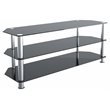Pemberly Row Steel and Glass TV Stand for up to 60