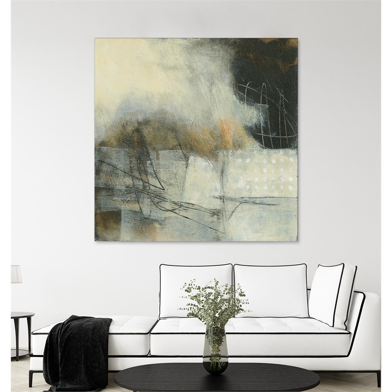Pemberly Row Modern 84x84 In the Clouds Art Canvas Print in White