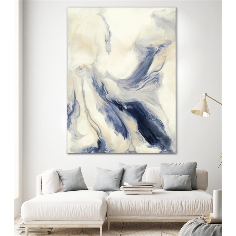 Pemberly Row Modern 72x54 Untitled Art Canvas Print in Multi-Color