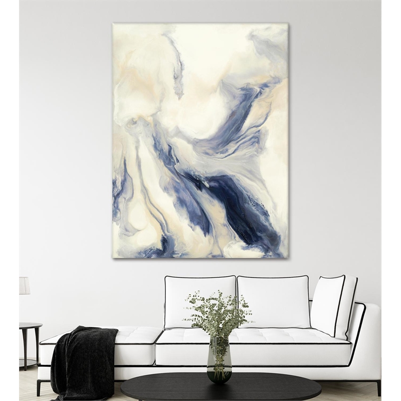 Pemberly Row Modern 72x54 Untitled Art Canvas Print in Multi-Color