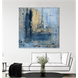 Pemberly Row 54x54 Golden Blues Art Canvas Print in Multi-Color