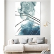Pemberly Row Modern 72x54 Indigo Art Canvas Print in Multi-Color