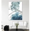 Pemberly Row Modern 72x54 Indigo Art Canvas Print in Multi-Color