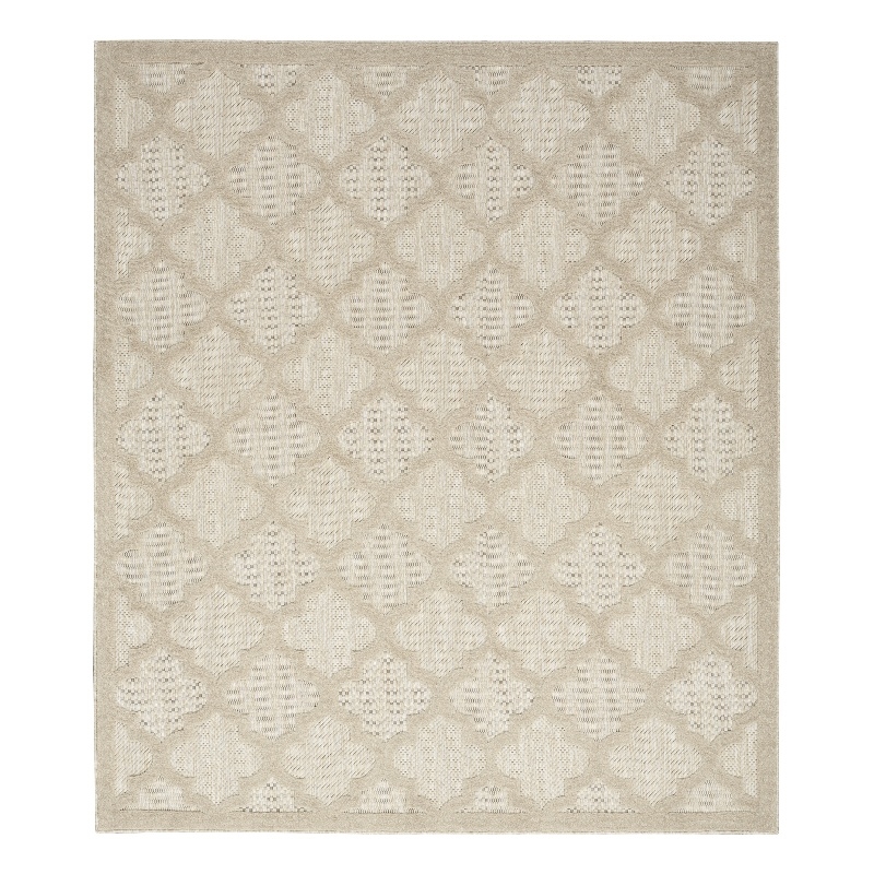 Pemberly Row 8' x 10' Cream Fabric Modern Area Rug (8' x 10')