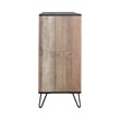 Pemberly Row Modern Solid Wood 6-Drawer Dresser in Rustic Brown