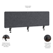 Pemberley Row Acoustic Cool Charcoal Privacy Screen Rectangular 58W x 17.5H Unassembled