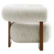 Pemberly Row Modern / Contemporary Boucle Accent Chair in Pearl