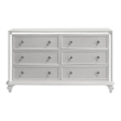 Pemberly Row Modern / Contemporary Wood 6-Drawer Dresser in White