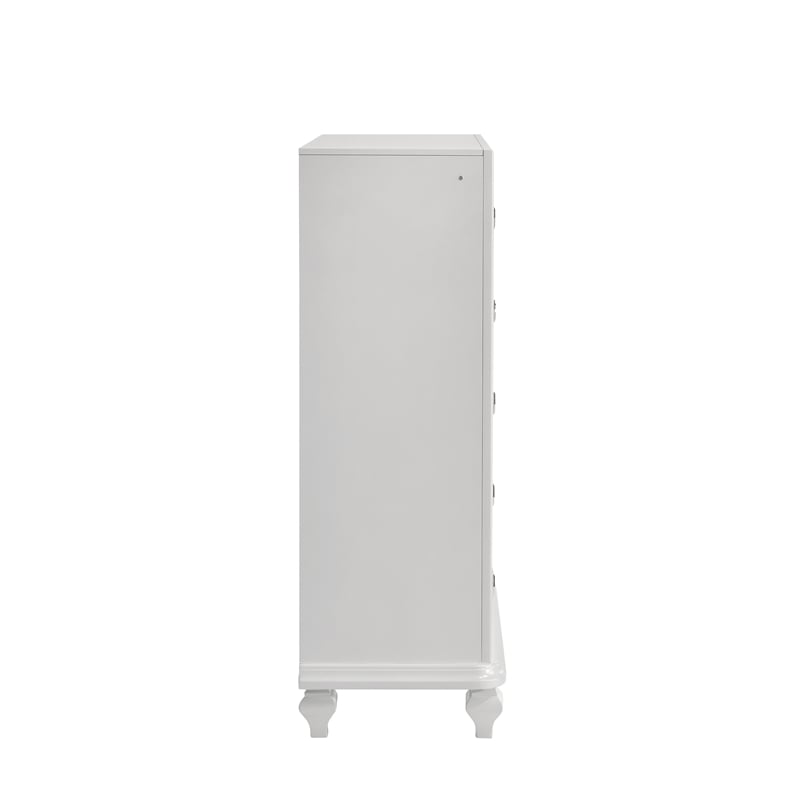 Pemberly Row Modern / Contemporary Wood 5-Drawer Chest in White