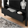 Pemberly Row Modern / Contemporary Storage Display Cabinet in Black