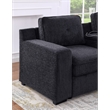 Pemberley Row Chenille Dark Gray Sofa U-Shaped Pull-Out Bed 7-Seater