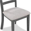 Pemberly Row 5-Piece Wood Dining Set with Table and Chair in Gray