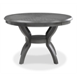Pemberly Row 5-Piece Wood Dining Set with Table and Chair in Gray