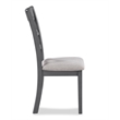 Pemberly Row 5-Piece Wood Dining Set with Table and Chair in Gray