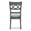 Pemberly Row 5-Piece Wood Dining Set with Table and Chair in Gray