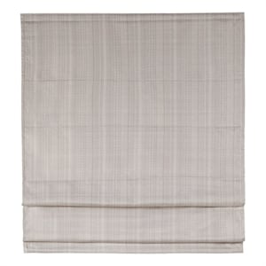 Pemberly Row Basketweave Room Darkening Cordless Roman Shade in Taupe
