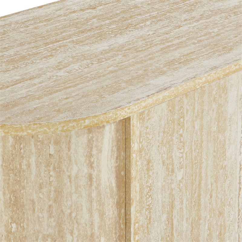 Pemberly Row Modern / Contemporary Wood Sideboard in Travertine