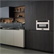 Pemberley Row Stainless Steel Silver Microwave Rectangular Auto Start 23.8