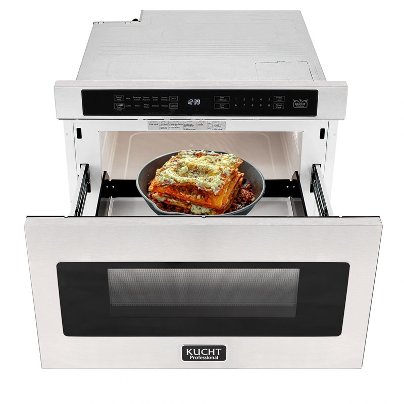 Pemberley Row Stainless Steel Silver Microwave Rectangular Auto Start 23.8