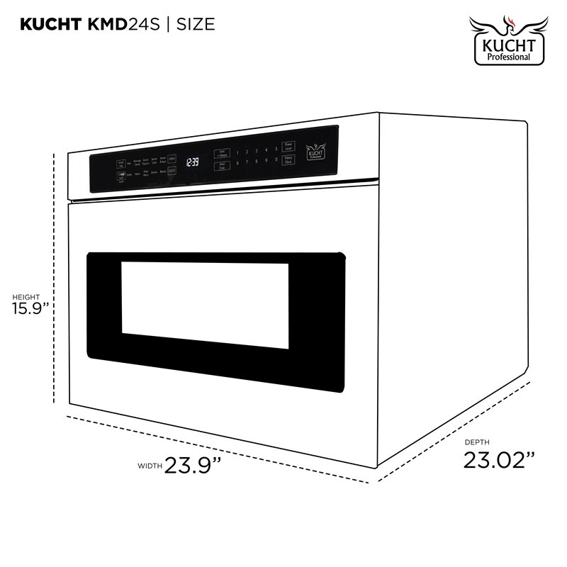 Pemberley Row Stainless Steel Silver Microwave Rectangular Auto Start 23.8