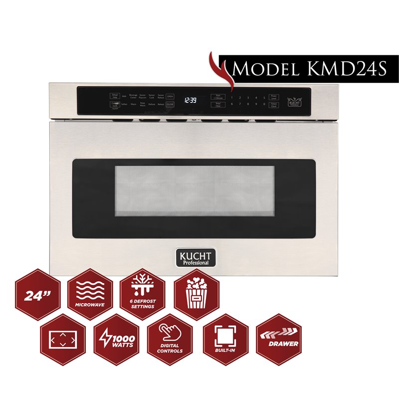 Pemberley Row Stainless Steel Silver Microwave Rectangular Auto Start 23.8