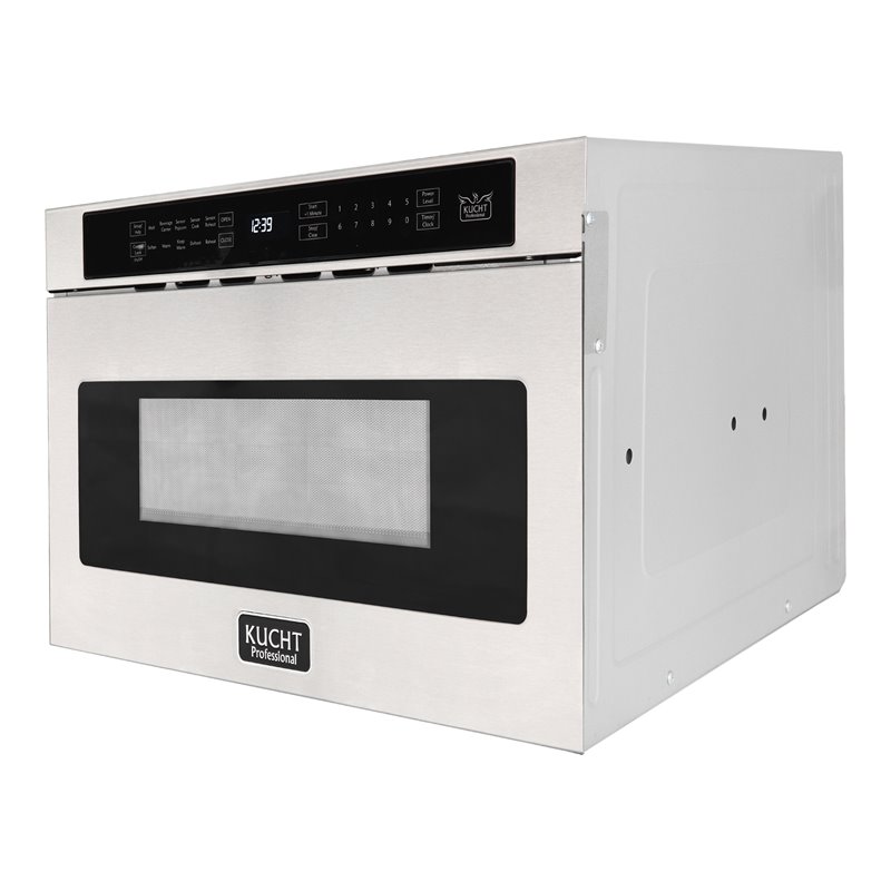 Pemberley Row Stainless Steel Silver Microwave Rectangular Auto Start 23.8