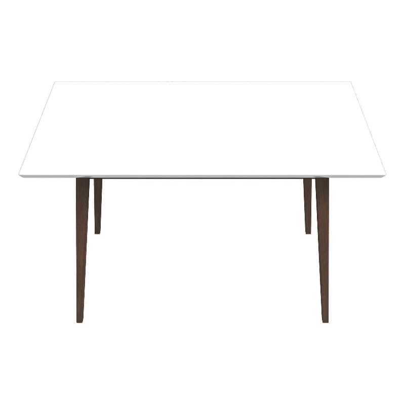 Pemberly Row Solid Wood Walnut White Top 47