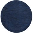 Pemberly Row 8' x Round Midnight Blue Fabric Outdoor Area Rug (8' Round)