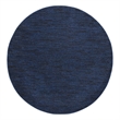 Pemberly Row 8' x Round Midnight Blue Fabric Outdoor Area Rug (8' Round)