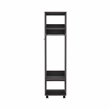 Pemberly Row Cluster Wardrobe with Mirror Engineered Wood Black