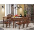 Pemberly Row Contemporary 9-piece Wood Kitchen Set in Mahogany