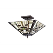 Pemberly Row Contemporary Mission 2 Light Semi-flush Ceiling Fixture 14