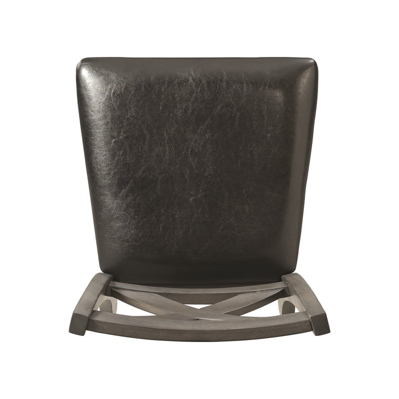 Pemberly Row Contemporary Counter Height Side Chair Set in Gray