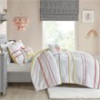 Pemberly Row Cotton Comforter Set with Chenille Trims in Pink