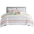 Pemberly Row Cotton Comforter Set with Chenille Trims in Pink