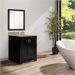 Pemberly Row 30-Inch Assembled Bathroom Medicine Wood Cabinet in Espresso