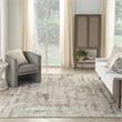 Pemberly Row 8' x 10' Beige Gray Fabric Modern Area Rug (8' x 10')